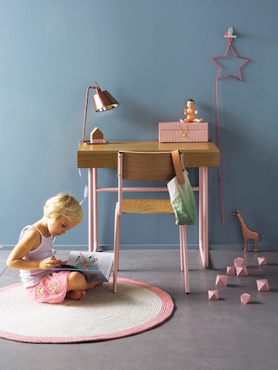 bureau écolier vintage