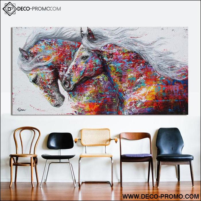 tableau déco cheveaux