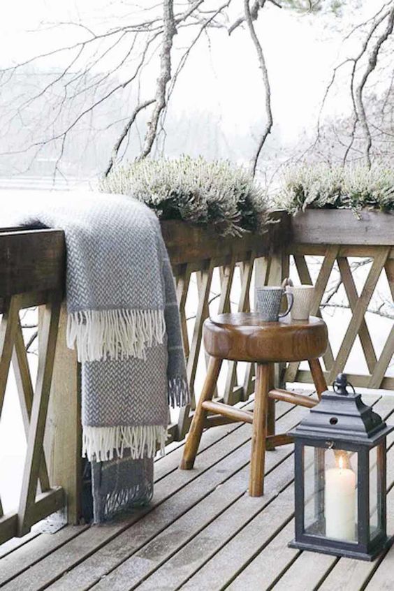 Décorer son balcon en Hiver