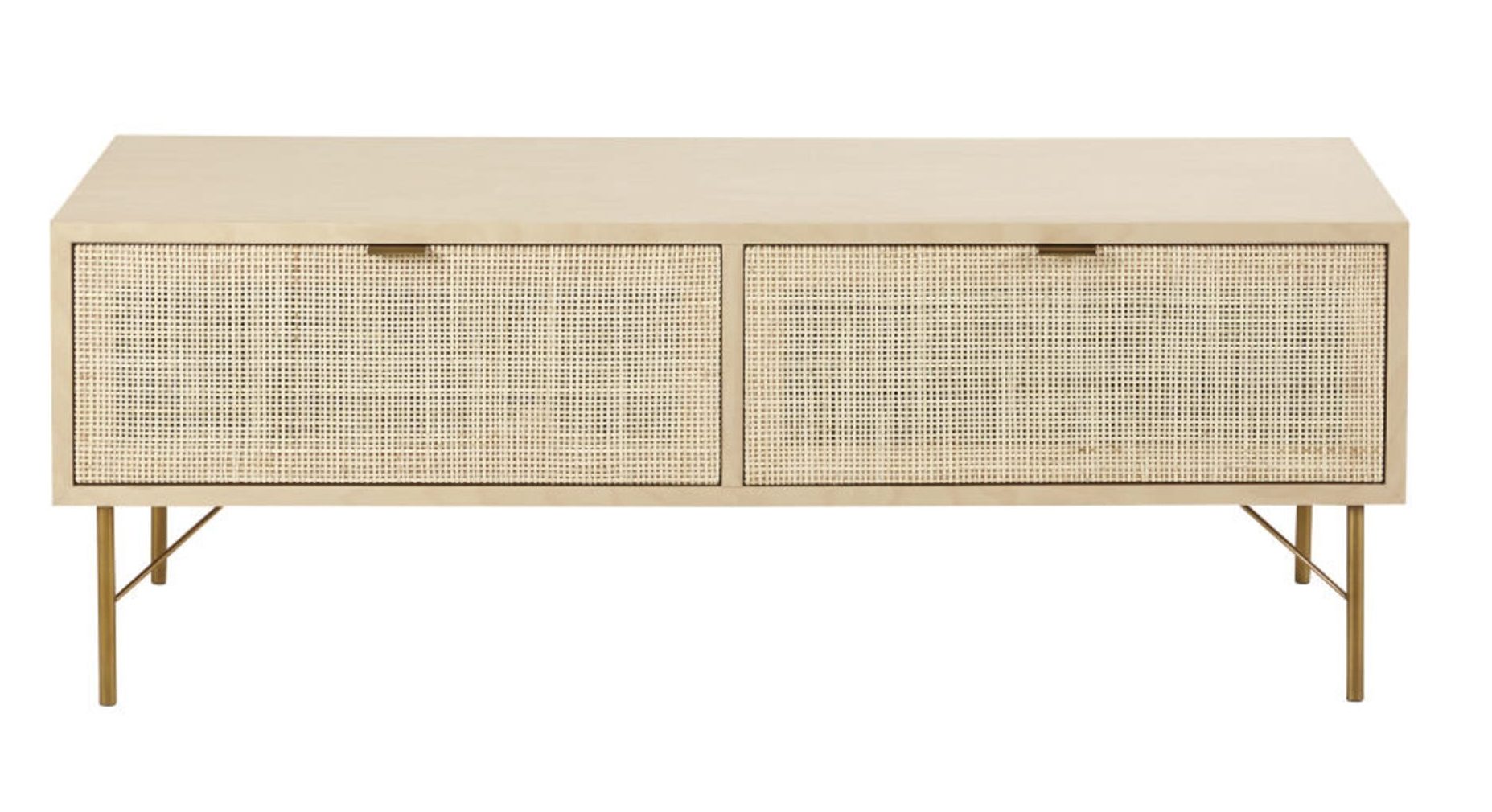 meuble tv rotin
