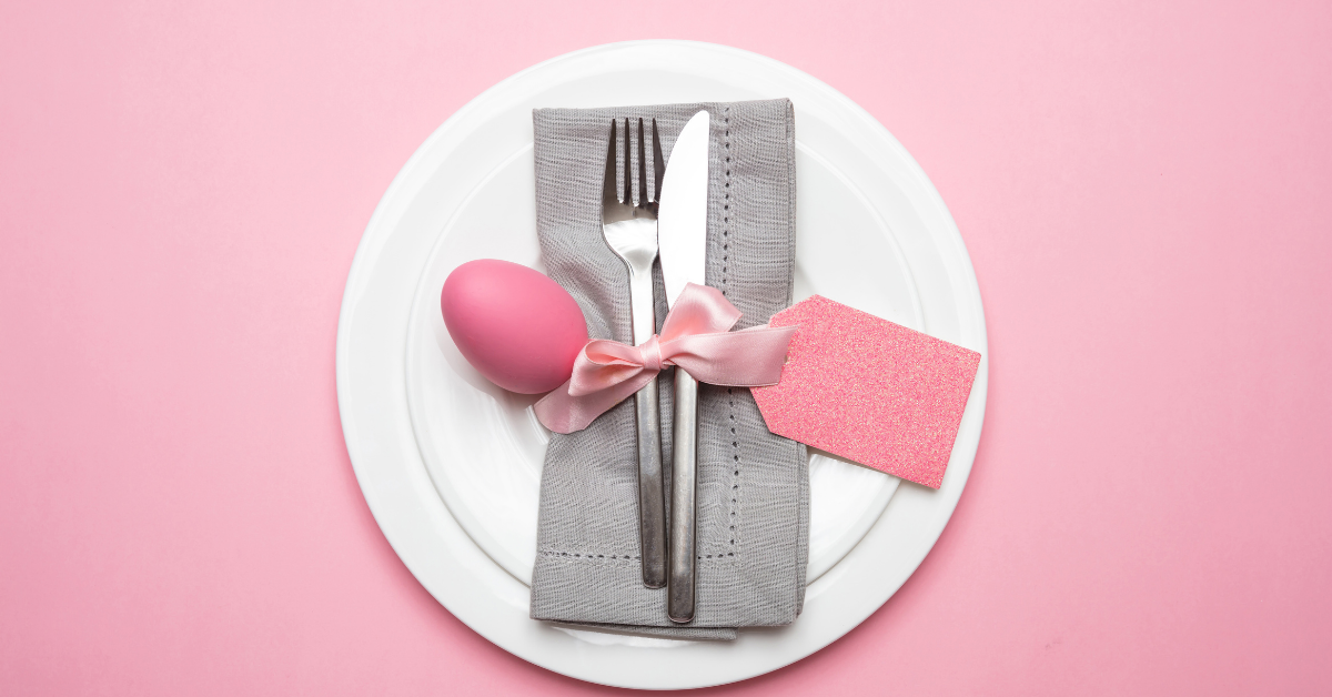 Style minimaliste mais maxi effet pour votre table de Pâques !
