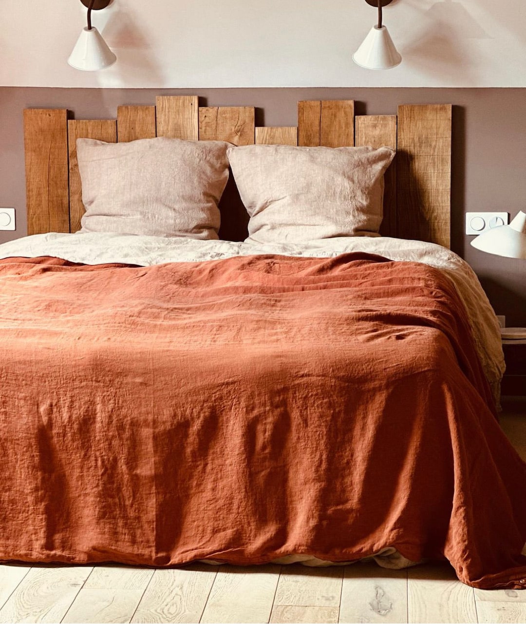 parure de lit terracotta La Draperie Française